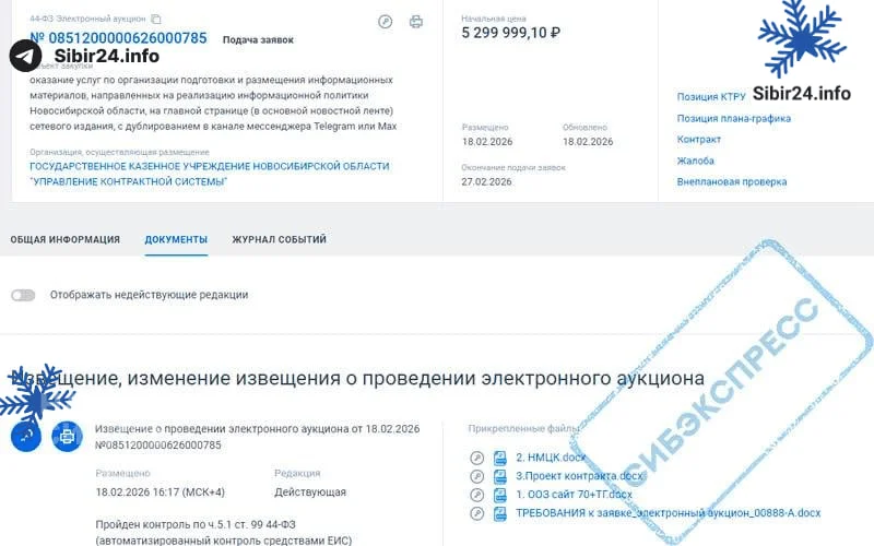 Новосибирская область оплатит из бюджета пиар в телеграм-каналах