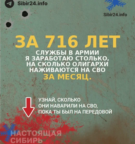 💸 Стал известен разрыв в доходах между участниками СВО и олигархами